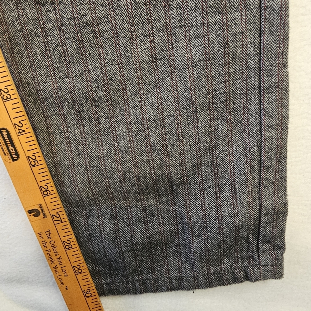 Standard Cloth Gray Pinstripe Trousers Size 34 - Picture 3 of 12